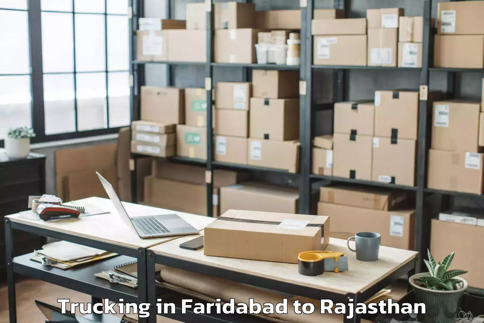 Reliable Faridabad to Sangod Trucking